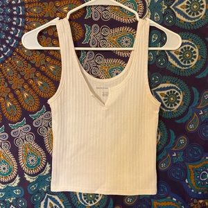american eagle cream tank top (size xs)